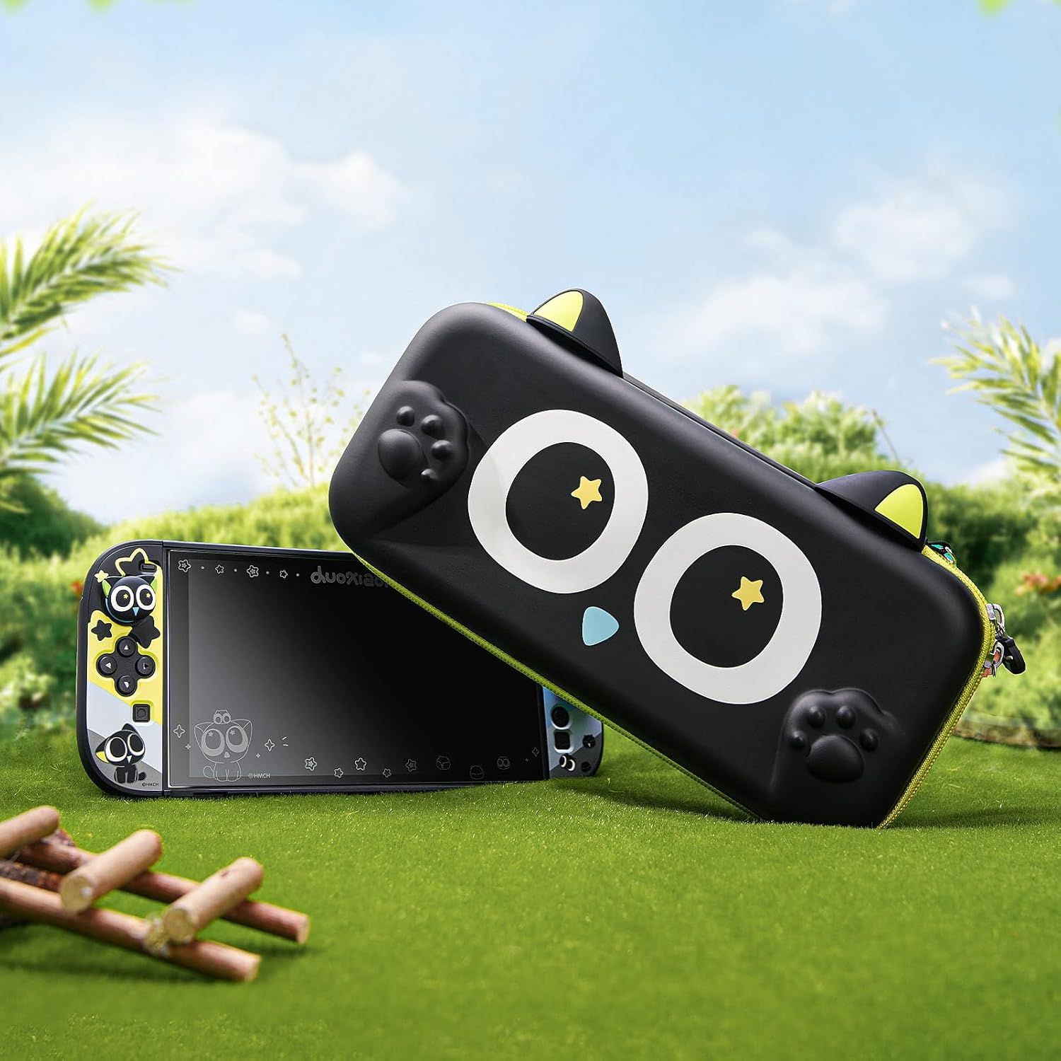 Geekshare Switch 2 Carrying Case, Hardshell Storage Bag with Game Card Slots, Portable Travel Case Compatible with Switch 2 (2025) Console and Game Accessories - the HEI Series