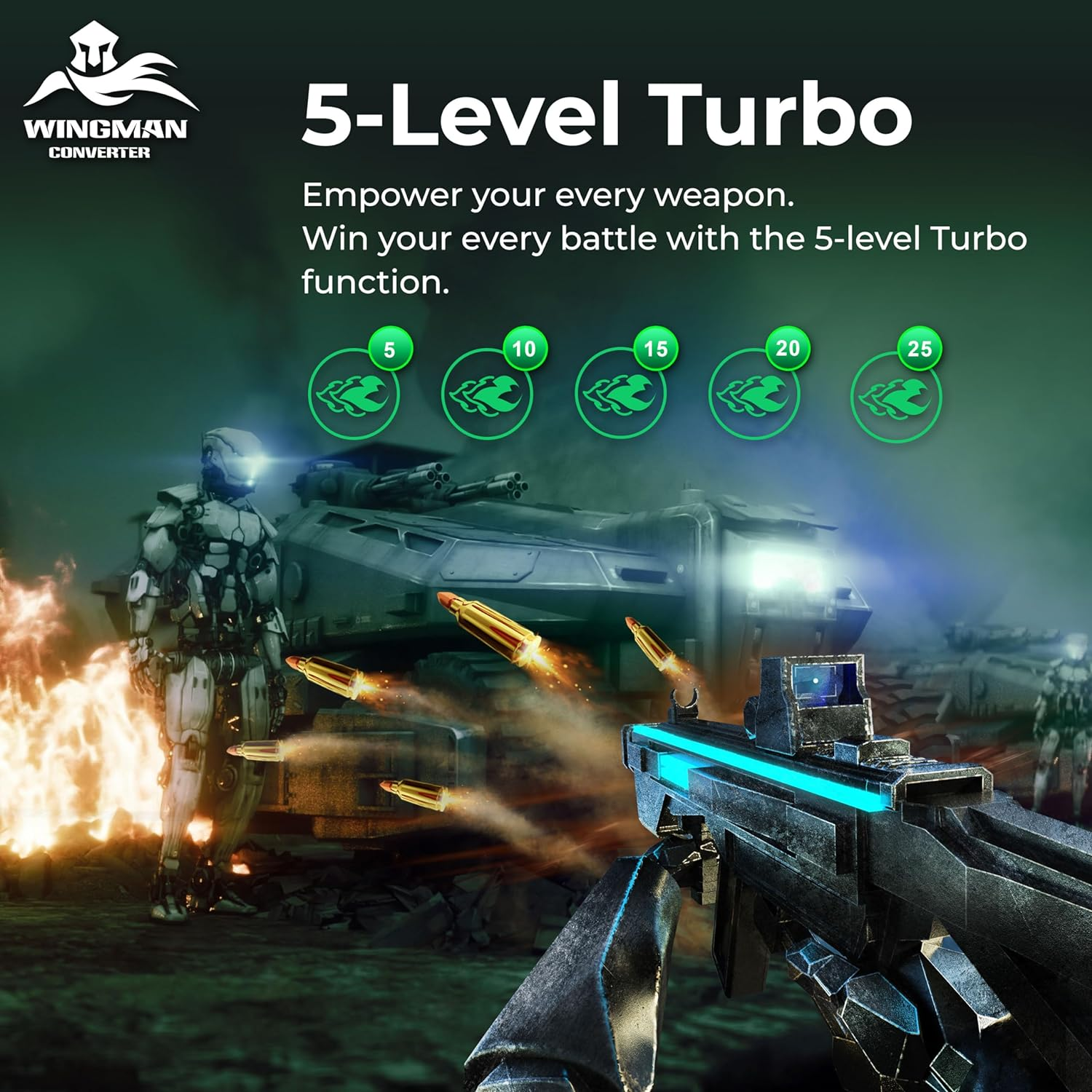 Brook Wingman XB 2 Converter with Keychain - Wireless Controller Adapter for XB 360, XB Original Consoles and PC, Supports Remap and Adjustable Turbo [Exclusive Version] image number 4