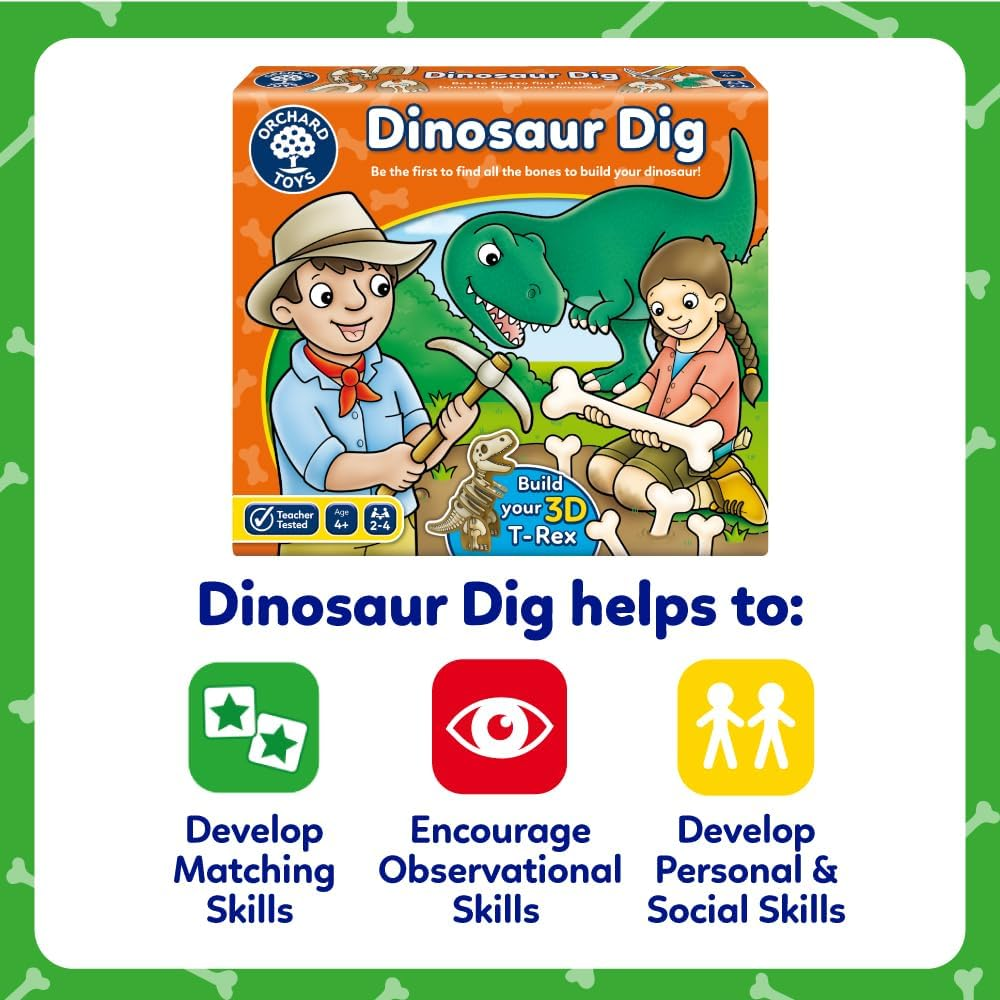 Orchard Toys Dinosaur Dig Board Game image number 3