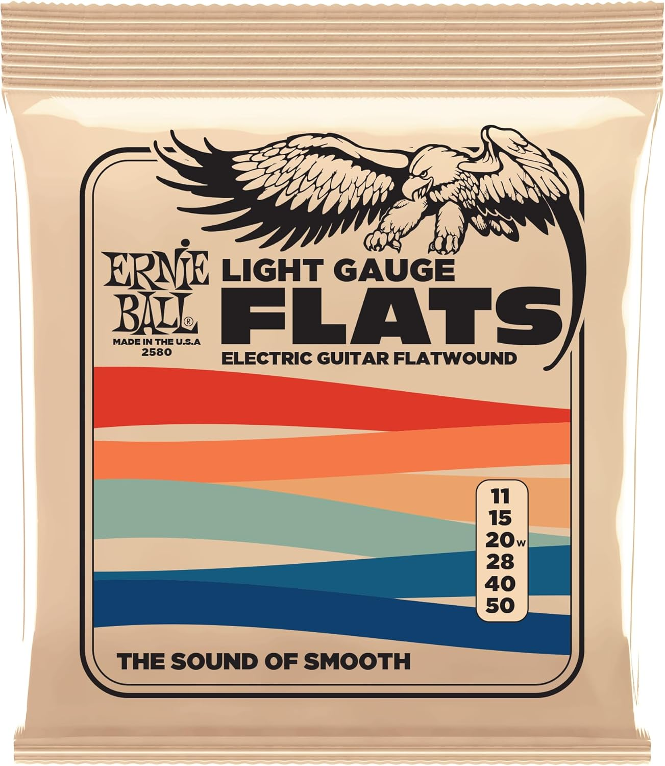 Ernie Ball Medium-Light Flatwound Electric Guitar Strings - 12-52 Gauge