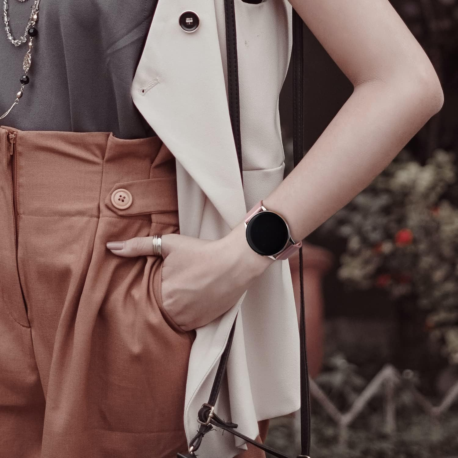 [4 Pack] Sport Bands for Samsung Galaxy Watch 5/6/4/3 40Mm 44Mm, 20Mm Adjustable Soft Strap Replacement for Women Men image number 4