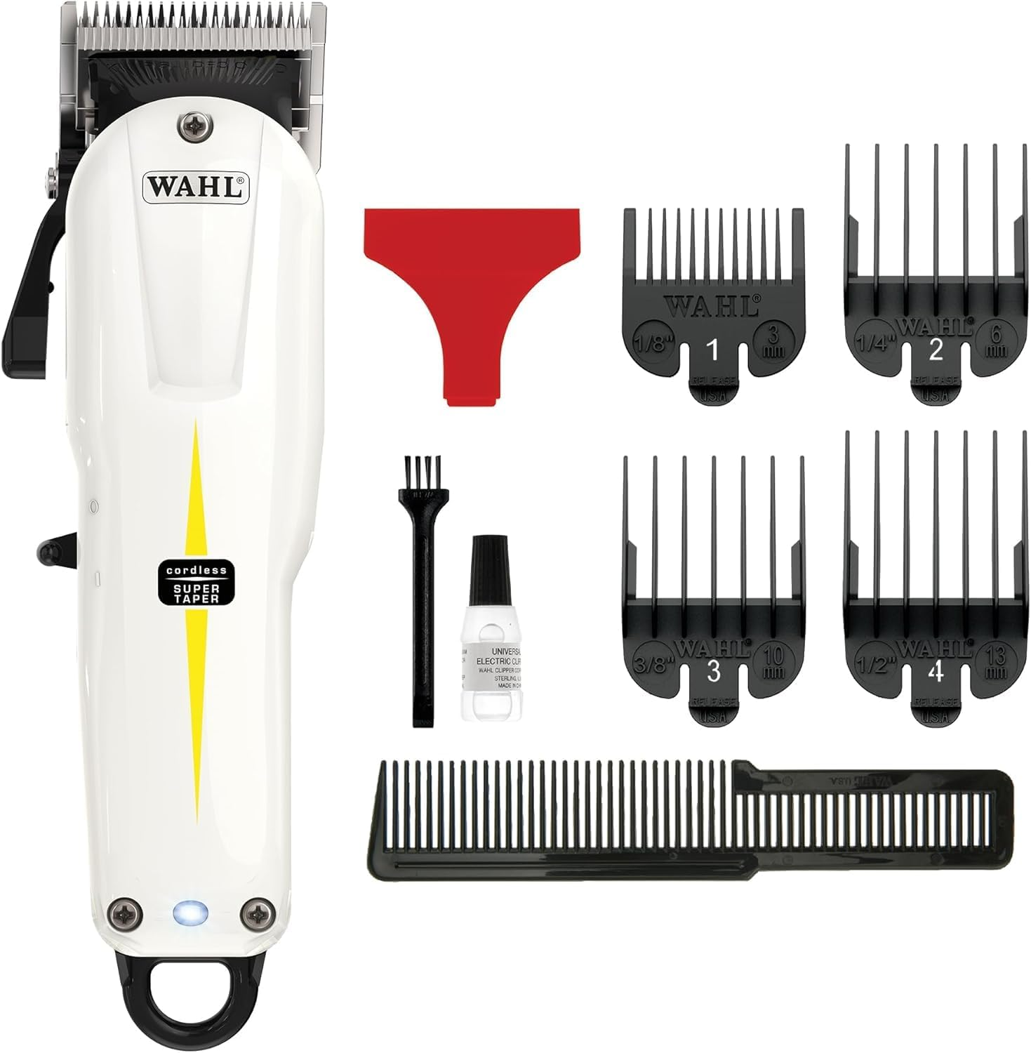 Wahl Professional Pro Lithium Cordless Super Taper Hair Clipper A-Lign Hair Trimmer White Powerdryer Hair Dryer Combo image number 3