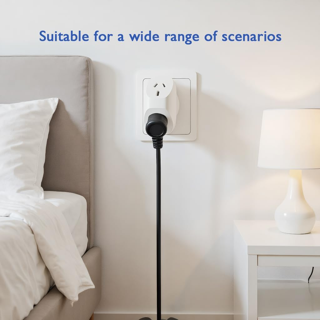 2 Pack Outlet Extender, Double Power Plug, Double Adapter, 1-To-2 Socket Extender, Multi Plug, Cruise Essentials for Home, Hotel, Bedroom image number 4