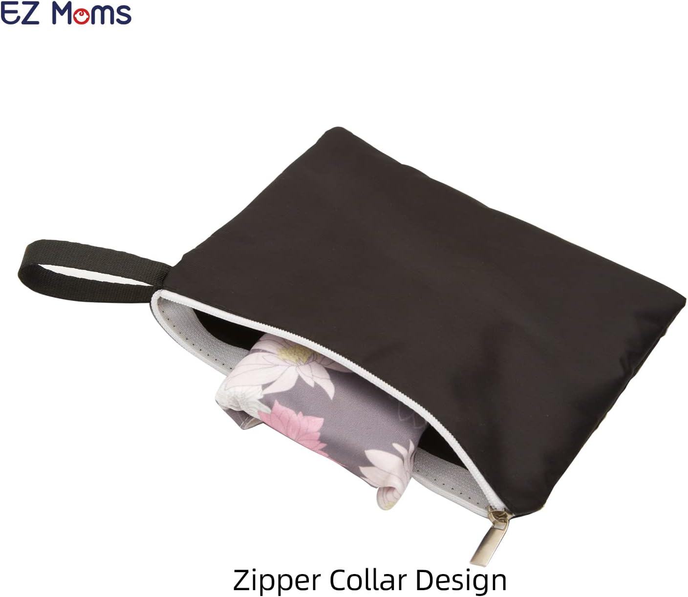 EZ Moms 6 Pcs Wet Bag Small Zipper Bags for Organizing 5.5''X6.1'' Wet Bags for Baby Reusable Waterproof Zipper Pouch Multipurpose Small Bag for Travel, Cosmetic, Beach, Swim, Gym, Pool, Make Up image number 2