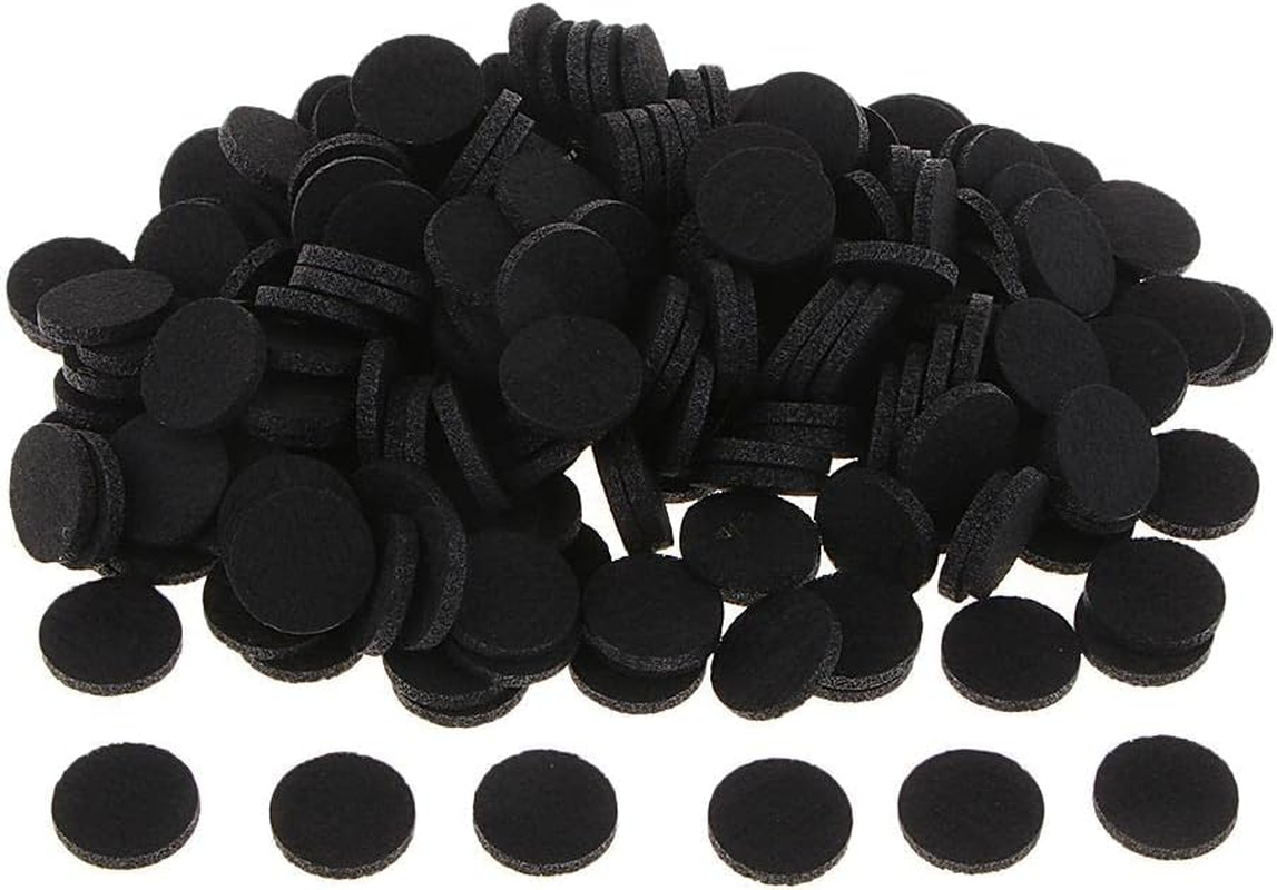 Rockible 200Pcs 21Mm Aromatherapy Essential Oil Diffuser Locket Refill Pads, Black image number 2