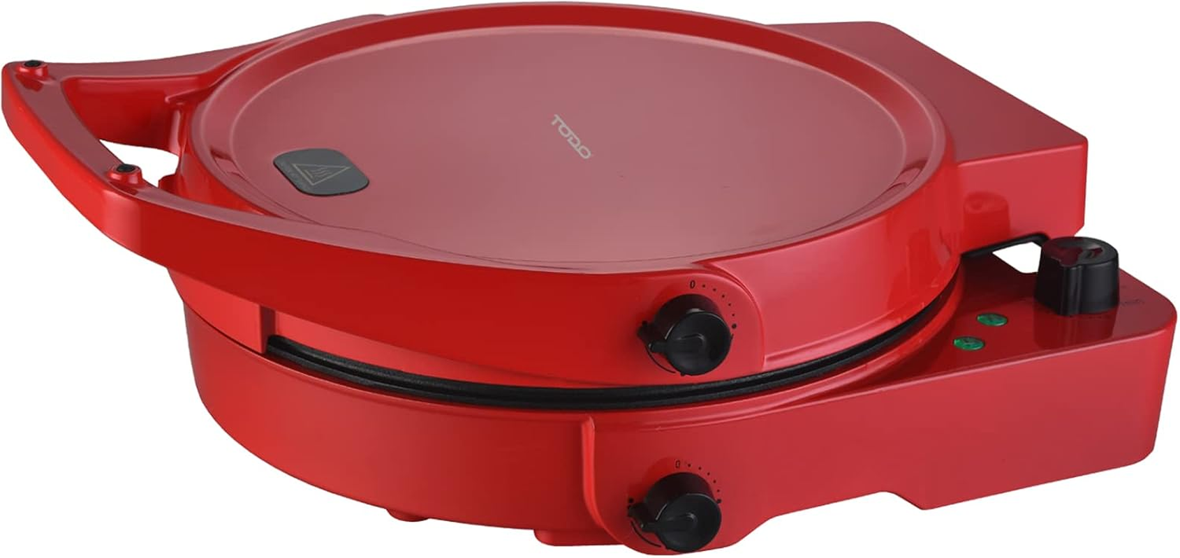 TODO 1800W Electric Pizza Maker Pizza Oven Dual Temperature Control Flat Grill - Red