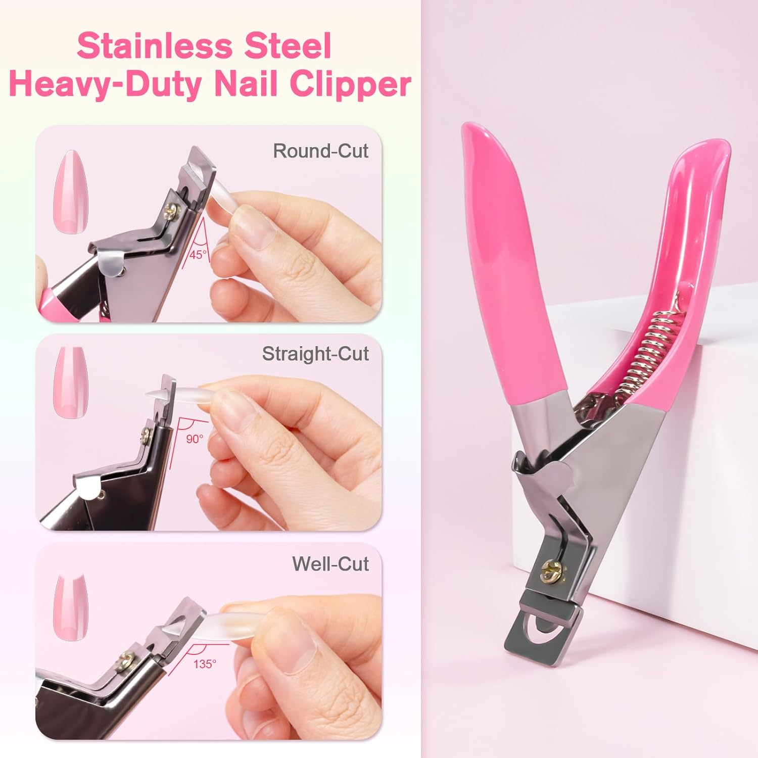 Beloving Gel Nail Kit, Nail Extension Kit with 240Pcs Soft Gel Nail Tips Almond Shape, Portable Mini UV LED Nail Lamp, 2Pcs Nail Files, Acrylic Nail Clipper, Nail Glue for Gel Art Polish DIY Manicure image number 1