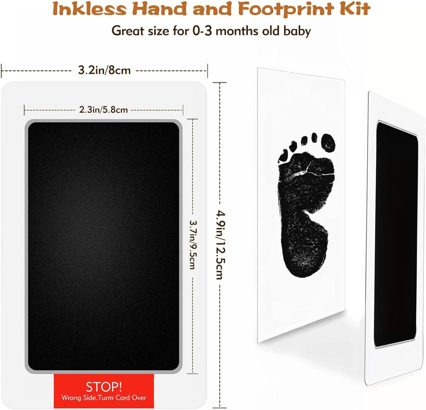 Inkless Baby Hand and Footprint Kit, Pet Paw Print Kit for Dogs Cats 4 Pack Newborn Inkless Print Pads Dog Nose Print Kit No Mess Newborn Baby Footprint Kit Baby Inkless Footprint Kit image number 6