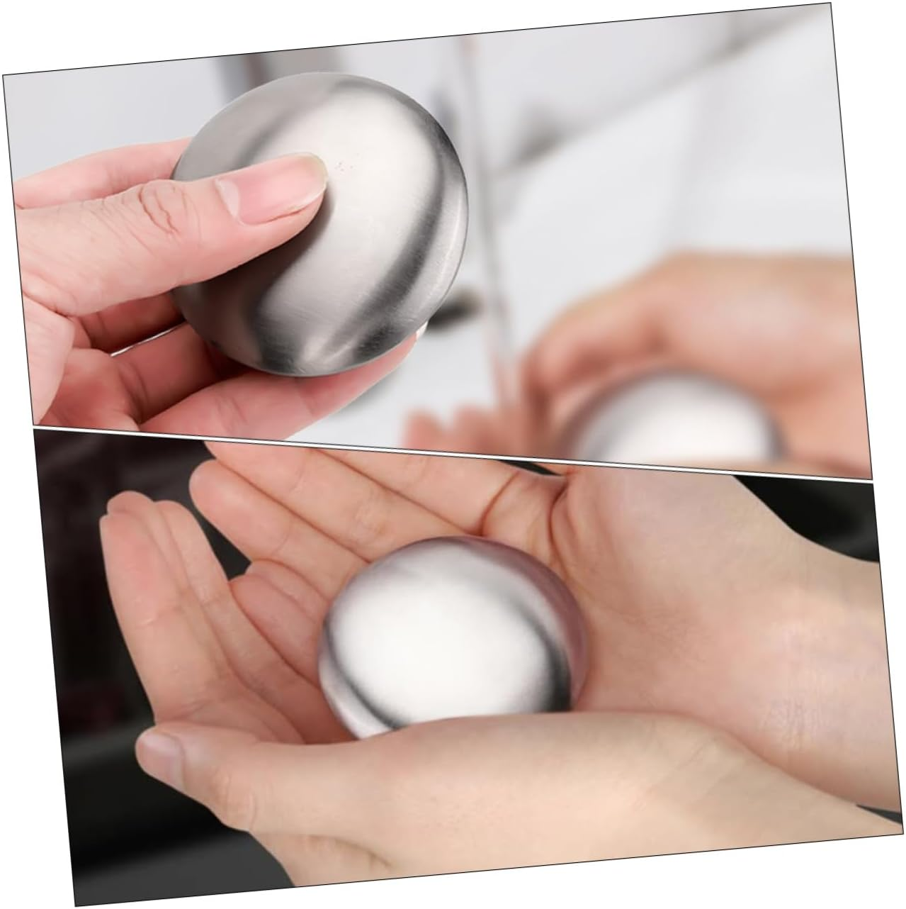 Stainless Steel Soap Bar Odor Remover Kitchen Tool 304 Stainless Steel Removes Fish Garlic Onion Smell for Cooking and Food Preparation image number 6