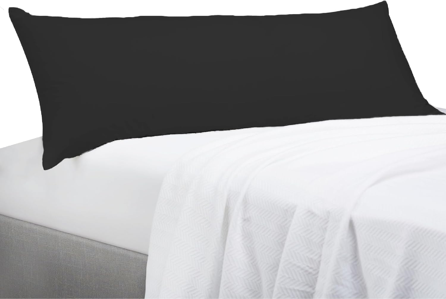 Australian Made Hotel Body Pillow (Pillowcase Included) (Black)