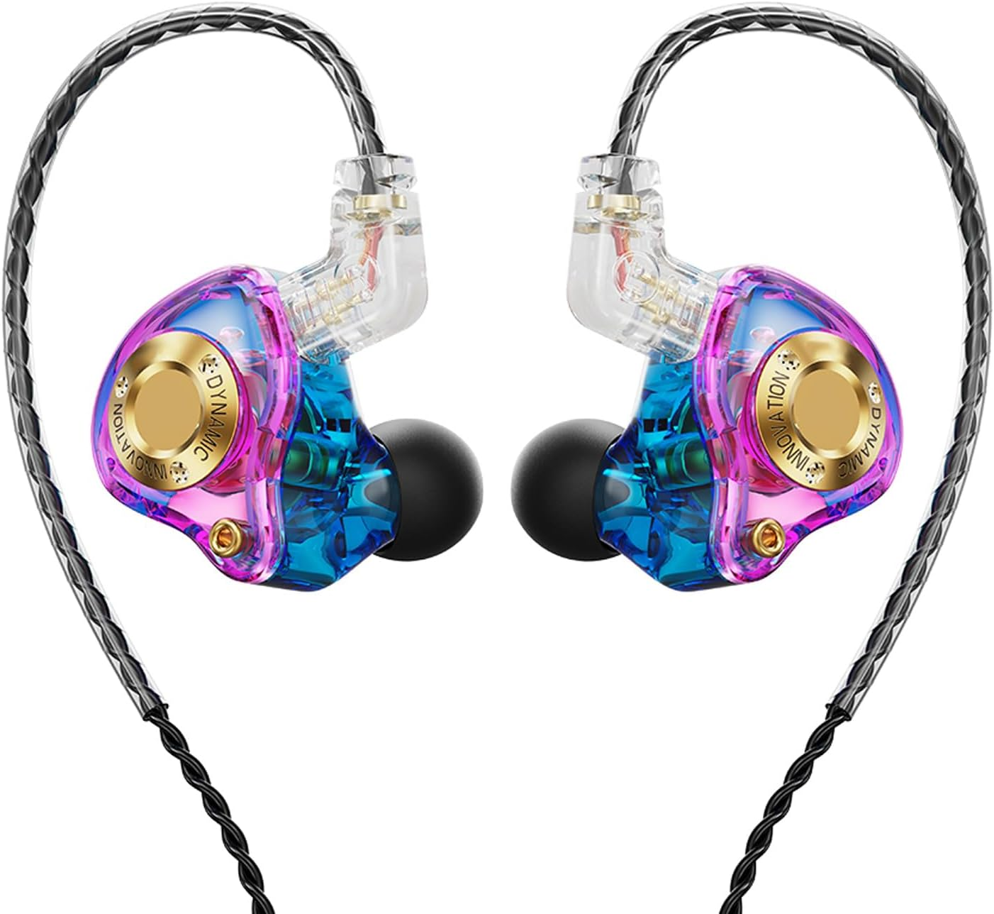 Gaming Earphones with Detachable 2-Pin Cable, Enhanced Bass for Immersive Sound - In-Ear Headphones for PC Gaming, Mobile Music, Travel