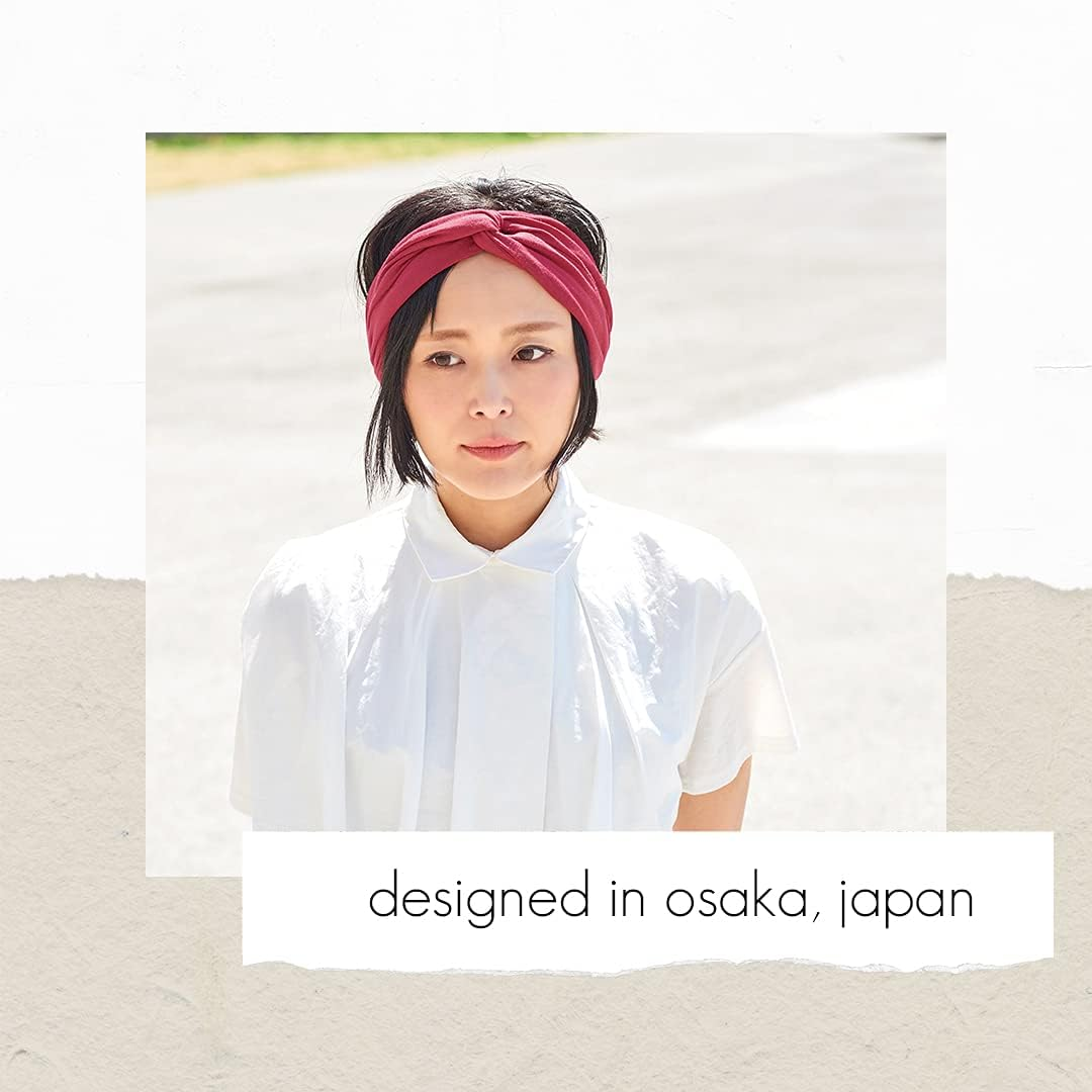 CHARM Womens Twist Turban Headband - Fashion Head Wrap Hairband Knot Hair Scarf Black image number 2