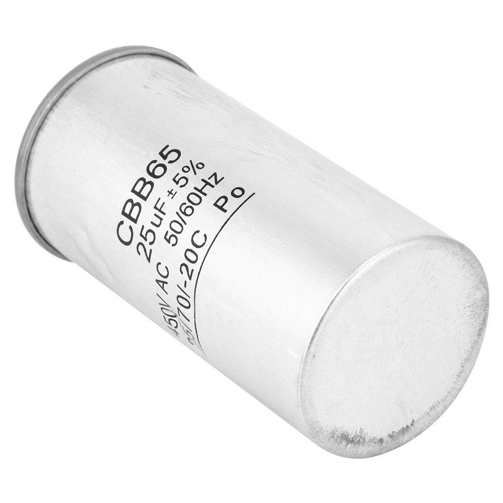 Capacitor CBB65 25UF 450V Aluminum round Capacitor for Air Conditioning Motor, Explosionproof Compressor image number 6