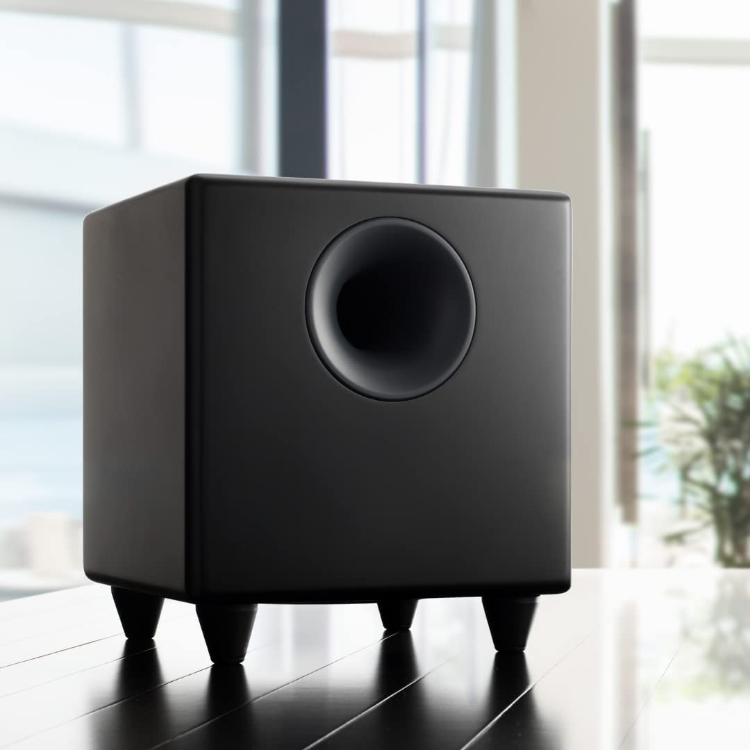 Audioengine S8 250W Powered Subwoofer, Smooth Hi-Fi Subwoofer, Built-In Amplifier, Designed for Audio and Home Theater Performance (Black) image number 2