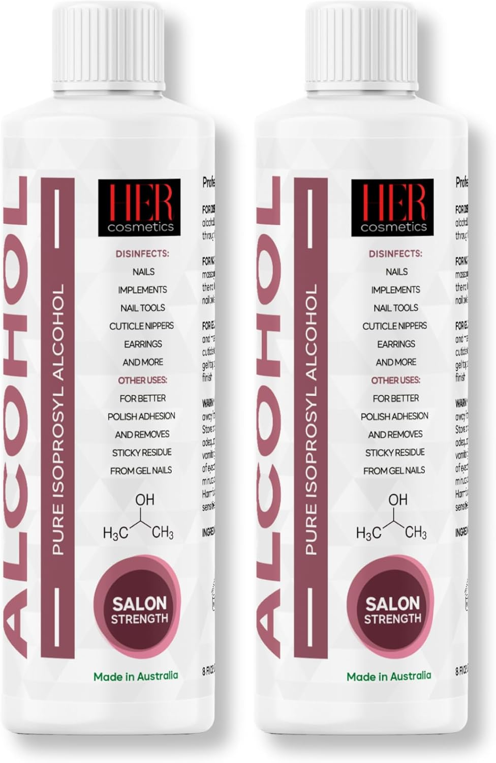 DUO Pack X2 100% Pure Isopropyl Alcohol IPA Cleaner & Rubbing Alcohol 250Ml | Heavy-Duty Multi-Purpose Cleaner & Disinfectant image number 1