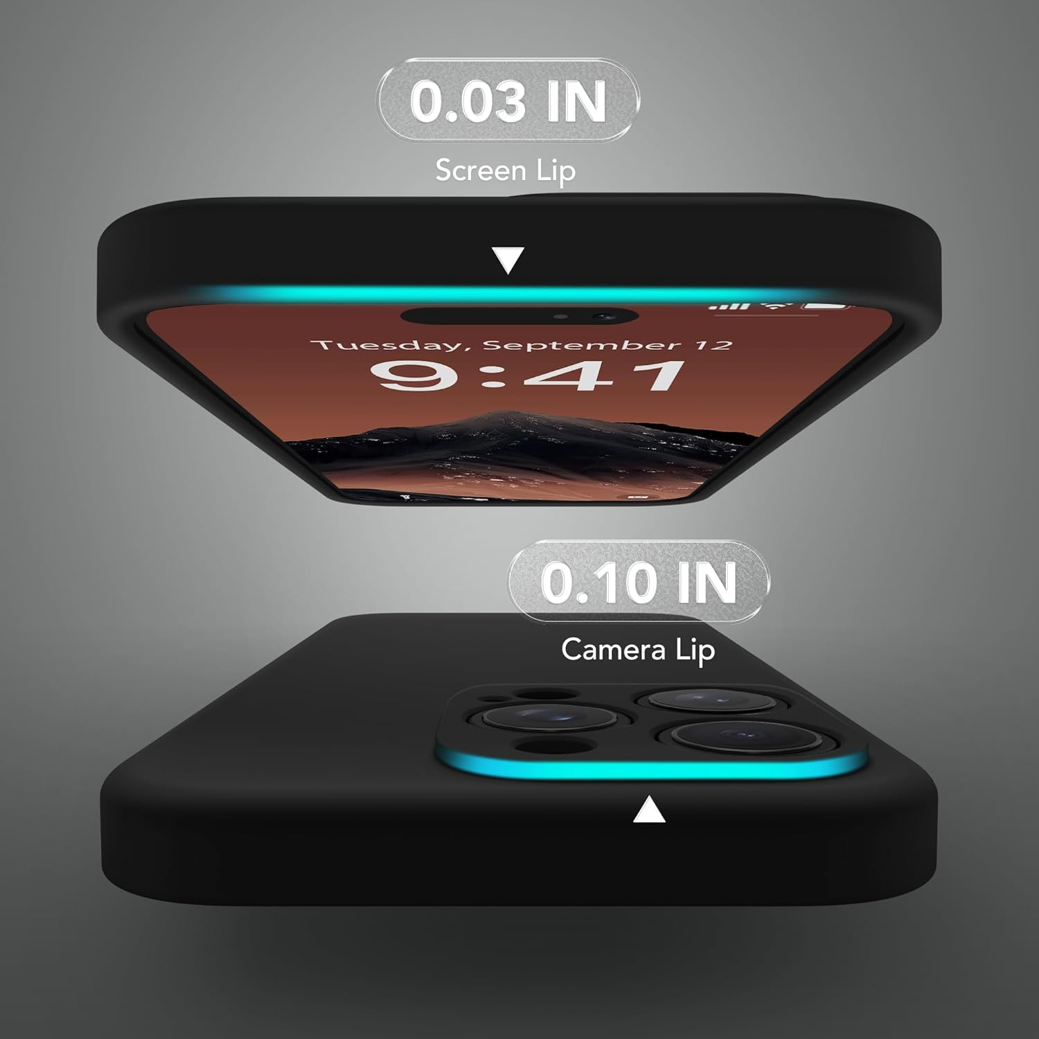 Suydanbox Magnetic for Iphone 14 Pro Max Case, Compatible with Magsafe, [Full Camera Protection][Screen Protector] Silicone Shockproof Protective Phone Case for Iphone 14 Pro Max 6.7", Black