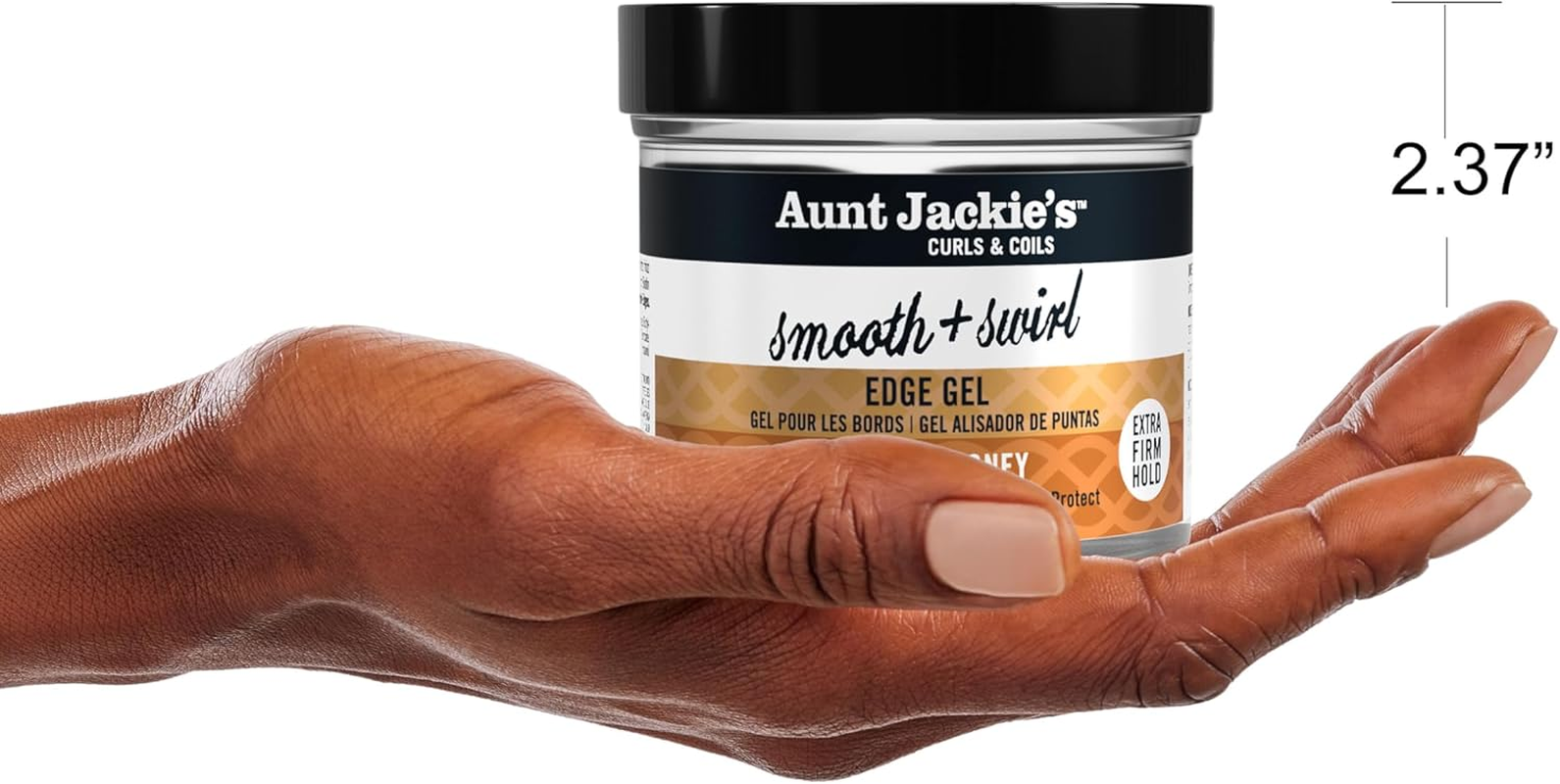 Aunt Jackie'S Smooth + Swirl Edge Gel with Biotin and Honey, Extra Firm Hold, 113 G image number 1
