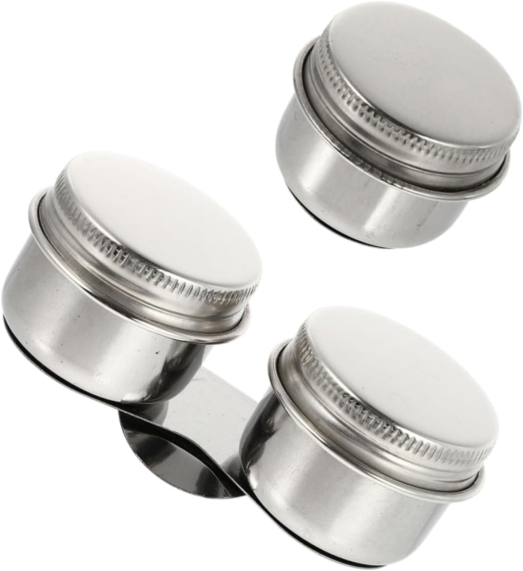 Operitacx 2Pcs Brush Washer Practical Painting Brush Cleaning Pot for Artists Oil Palette Cup Clip Compatible Turpentine Solvents Compact Design for Easy Use