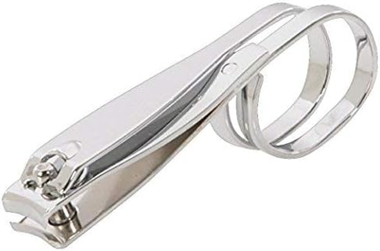 EZ Grip Nail Clipper | Comfort Grip Nail Clipper | Scissor Grip Nail Clipper | Sharp Stainless Steel Blade | Set of 2 (Small and Large) | Toenail & Nail Clipper Set image number 4