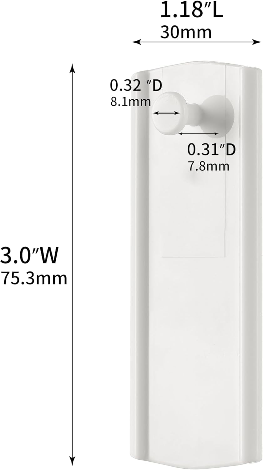 Walquicks 8 Picture Hangers, 12 Removable Adhesive Strips, Universal Frame Hanger, Damage Free Picture Hanging Hooks Heavy Duty, No Nails Picture Hooks, for Bathroom Kitchen Home Door Closet, White image number 6