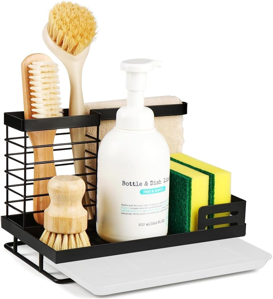 NEXROLA Kitchen Storage Rack with Carbon Steel Material Multifunctional Storage Rack Suitable for Kitchen and Dining Room -24.5 X 15 X 7.5 Cm, 760G image number 1