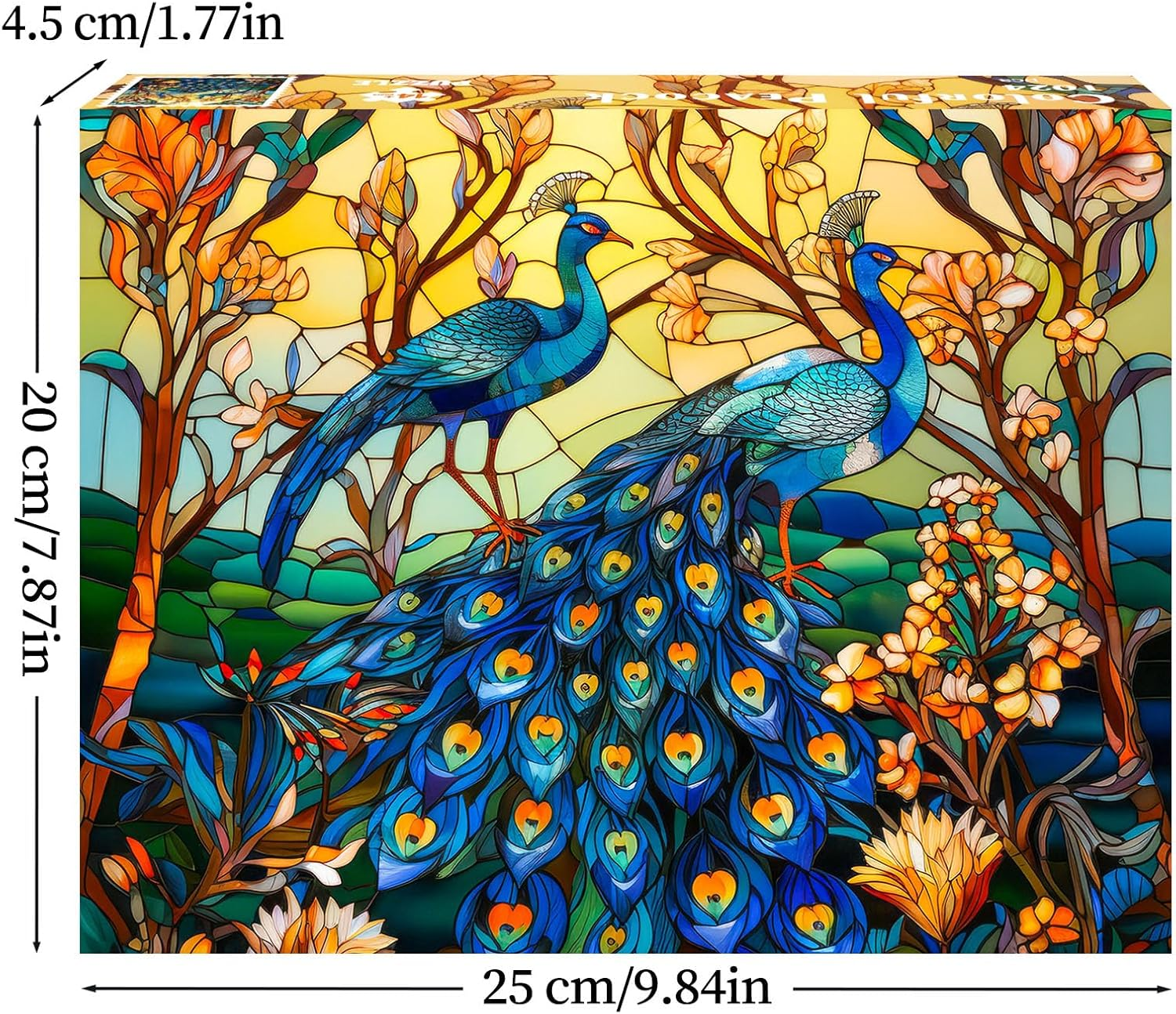 HUADADA Jigsaw Puzzles for Adults 1024 Pieces Jigsaw Puzzle for Adults Interesting Toys Brain Teaser Jigsaw Puzzles Birthday Graduation Gifts, Impossible Puzzle, Challenging Game - Colorful Peacock image number 4