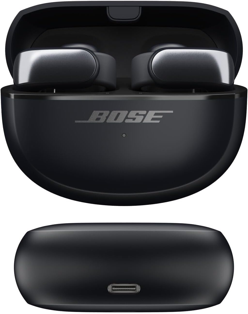 Bose Ultra Open Bluetooth Earbuds with Openaudio Technology, Open Ear Wireless Earbuds, up to 48 Hours of Battery Life, Black