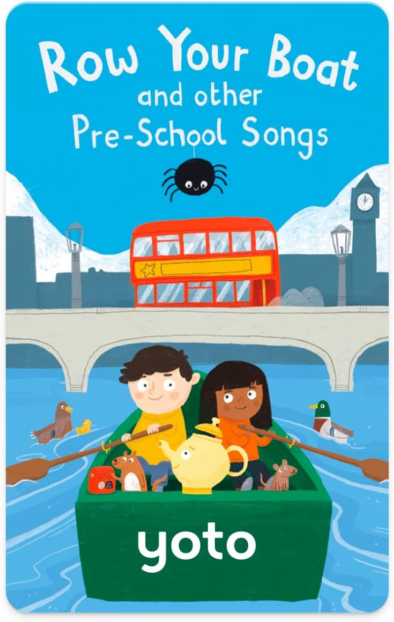 Yoto Row Your Boat & Other Pre-School Songs &ndash; Kids Musical Card for Use with Yoto Player & Mini All-In-1 Audio Player, Screen-Free Listening with Fun Singalong Music for Playtime Parties & Travel image number 1