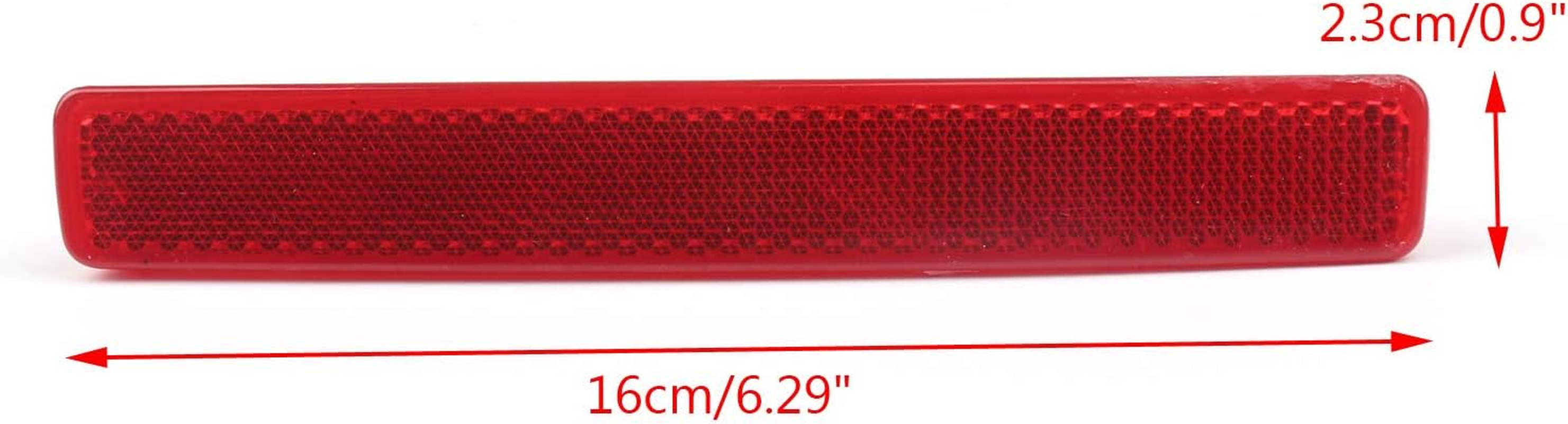 Artudatech Rear Left + Right Bumper Red Reflector for V-W Transporter Multivan T5 2003-2010 image number 2