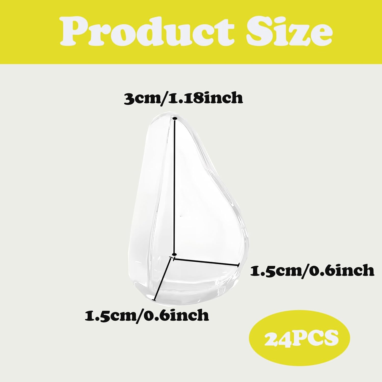 24Pcs Baby Proofing Corner Protector,Table Corner Protectors for Baby,Child Safety Guards & Locks to Cover Sharp Furniture & Table Edges （Teardrop Style） image number 5
