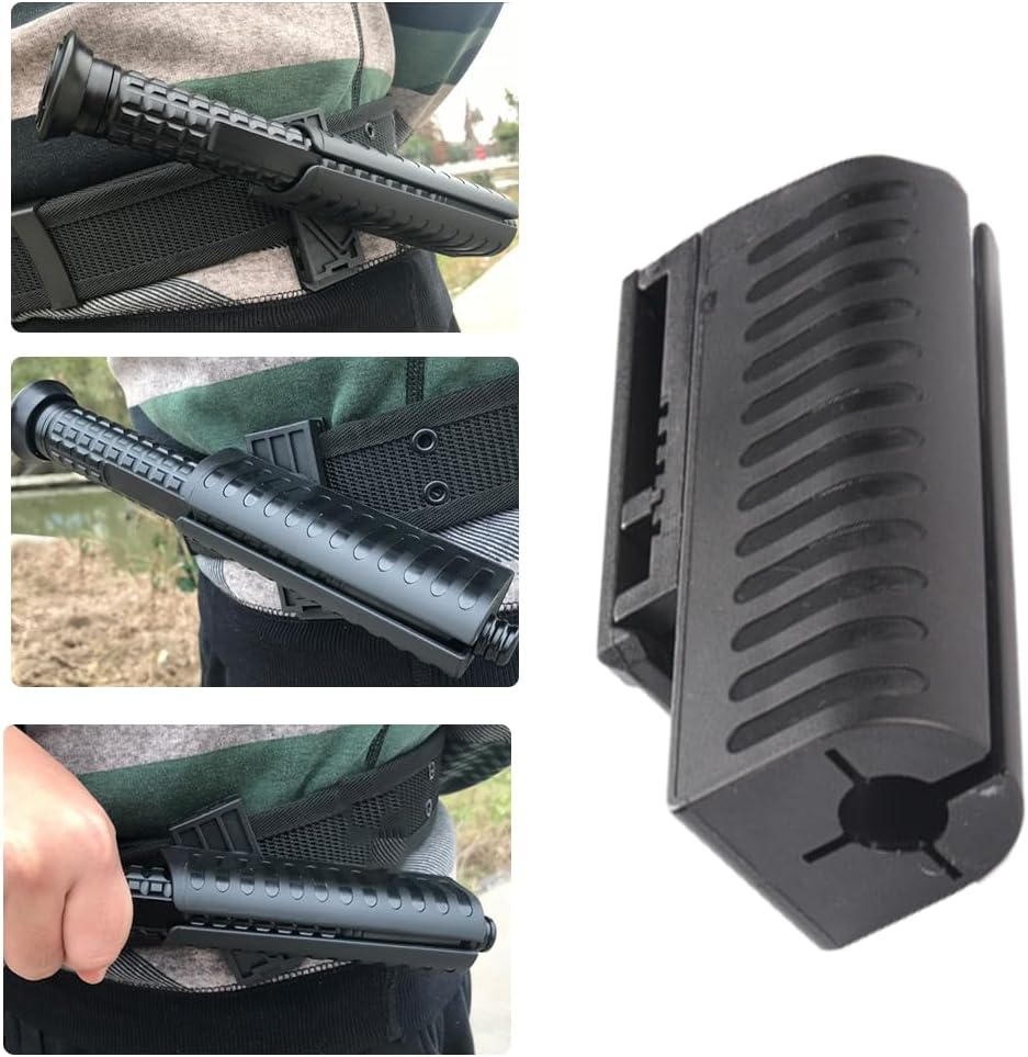 Universal Baton Holder, Baton Holster for Duty Belt Baton Case with 360 Degree Rotating Belt Fit 16"-21"-26" Telescopic Baton Pouch Baton Carrier Expandable Baton(Black) image number 2