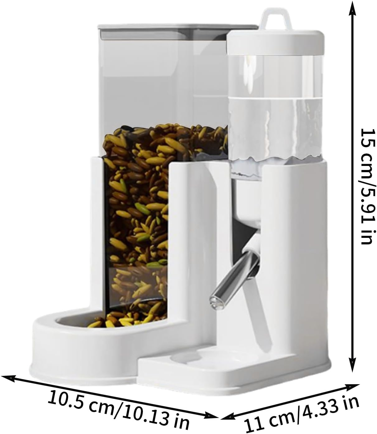 Hamster Feeder, Small Animal Waterer Automatic Feed, Pet Waterer Automatic Feed for Daily Cage, Water Dispenser, Living Room, Bedroom, Water Trips image number 4