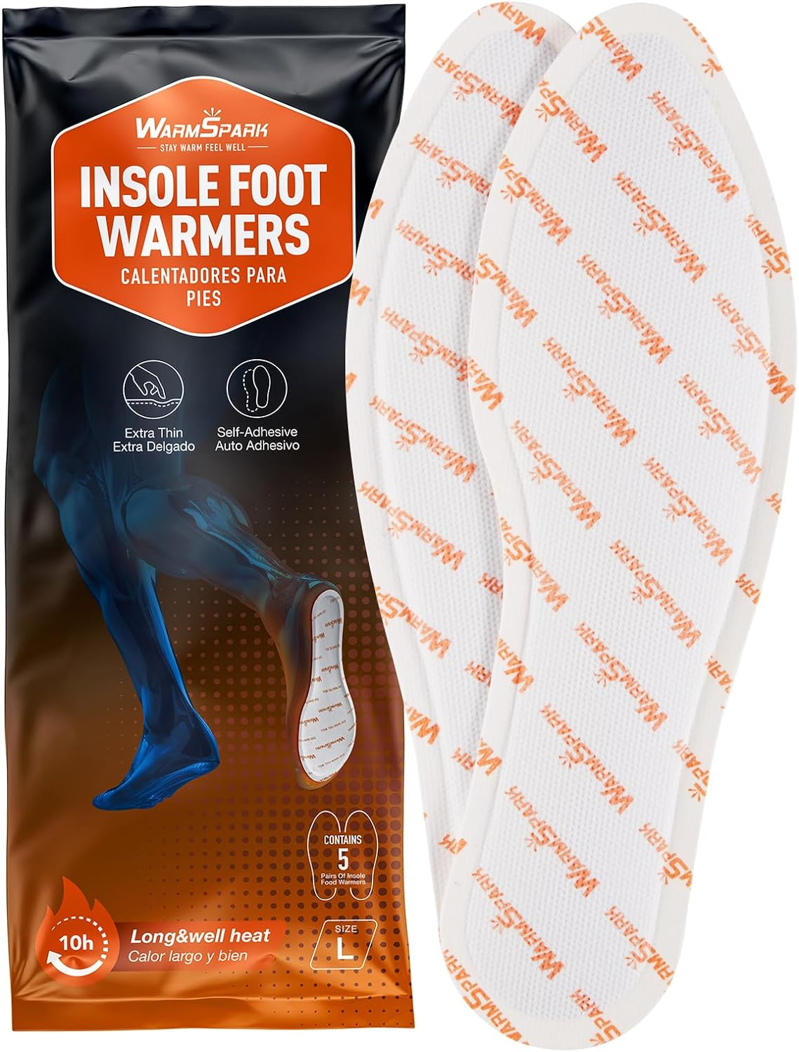 Foot Warmer - Insole Feet Warmers 5 or 30 Pairs - 10 Hours Warm Feet image number 4
