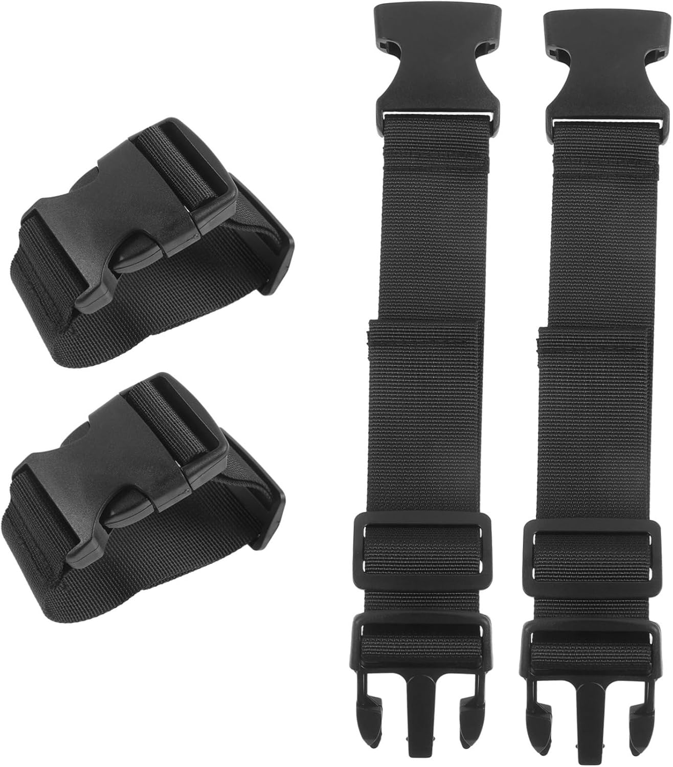 Holibanna 4Pcs Adjustable Suitcase Straps Luggage Bag Straps Cross Luggage for Duffle Bag Backpack image number 1