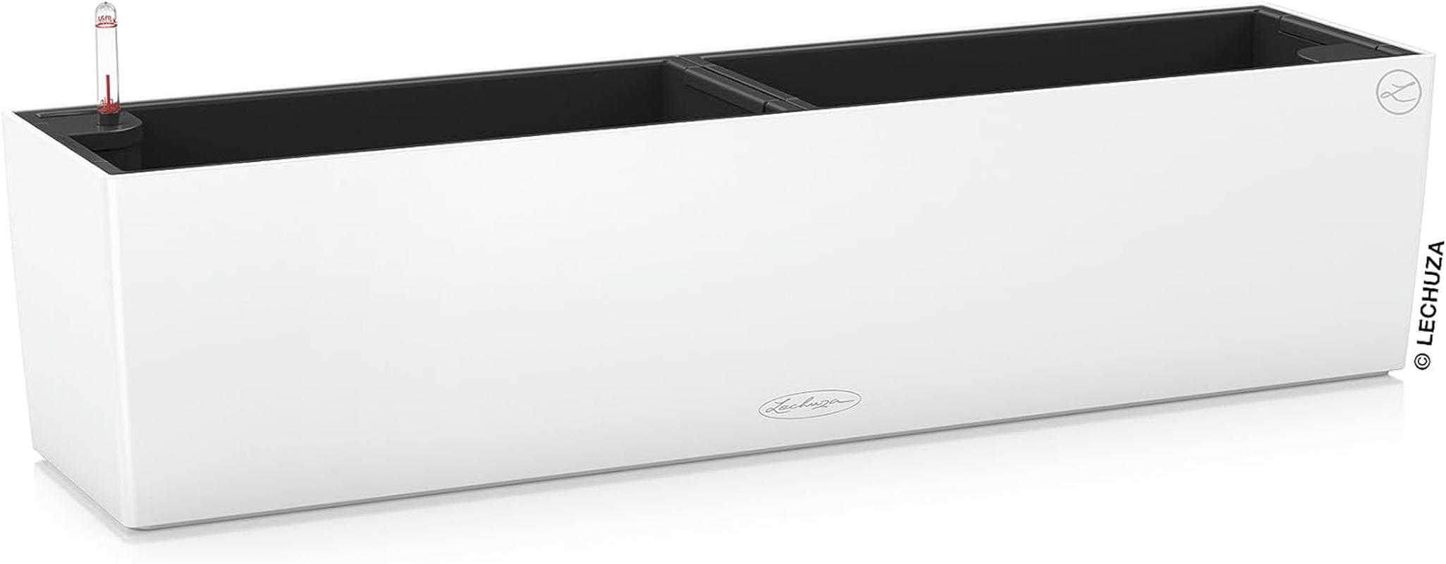 Lechuza Balconera Color 80 Self Watering Plant Pot, White, 19 Cm Diameterx 79 Cm Width X 19 Cm Height image number 4