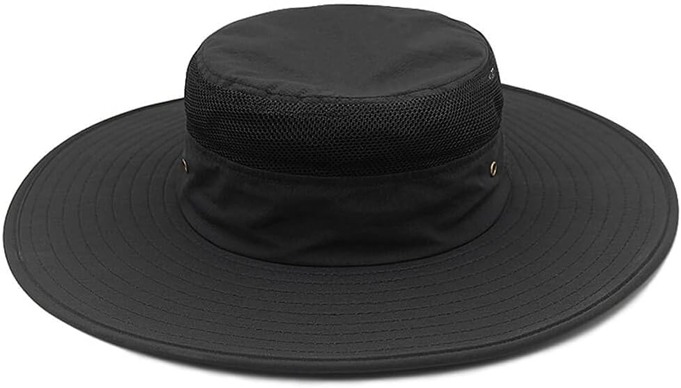 Oversize Bucket Hat Wide Brim Quick-Drying Cap Sun Travel Beach Mesh Hat L/XXL