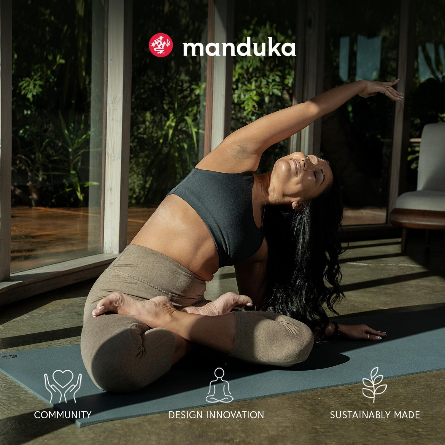 Manduka EKO Yoga and Pilates Mat, 71" image number 6