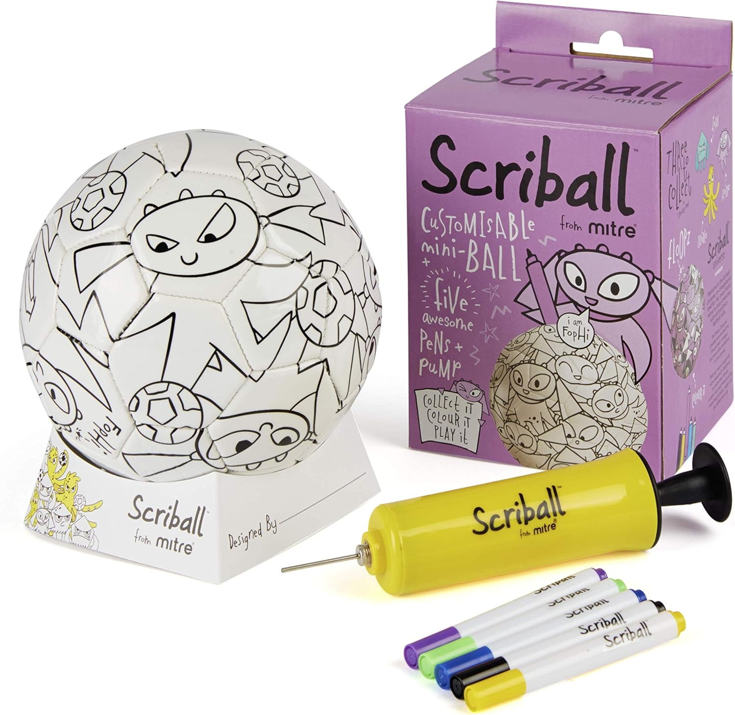 Mitre Scriball Ooodles | Customizable Mini Football | Ideal All Occasions