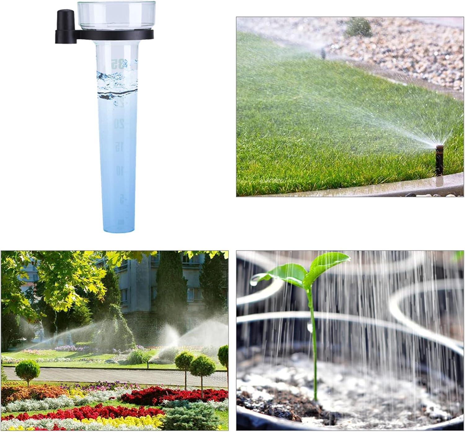 Cryfokt Accurate Rain Tube for Garden Outdoor Yard 35Mm Capacity with Premium Material Easy Reading Light Green Plastic image number 4