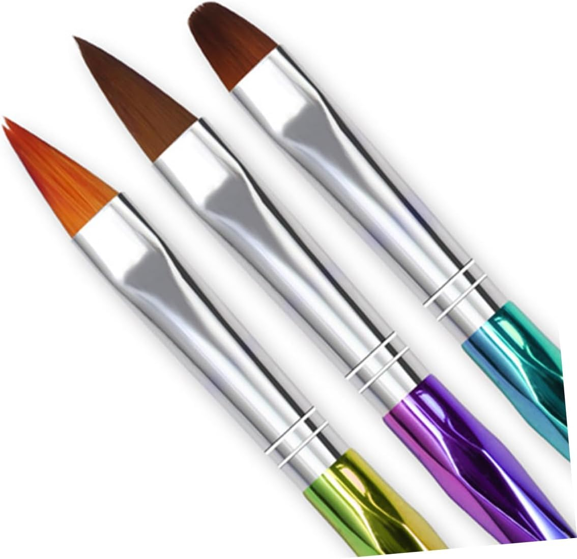 DONFAMDS 10Pcs Unique Nail Art Pen Brush Rhombus Rod Nail Brushes Essential Manicure Tools for Home Use image number 5