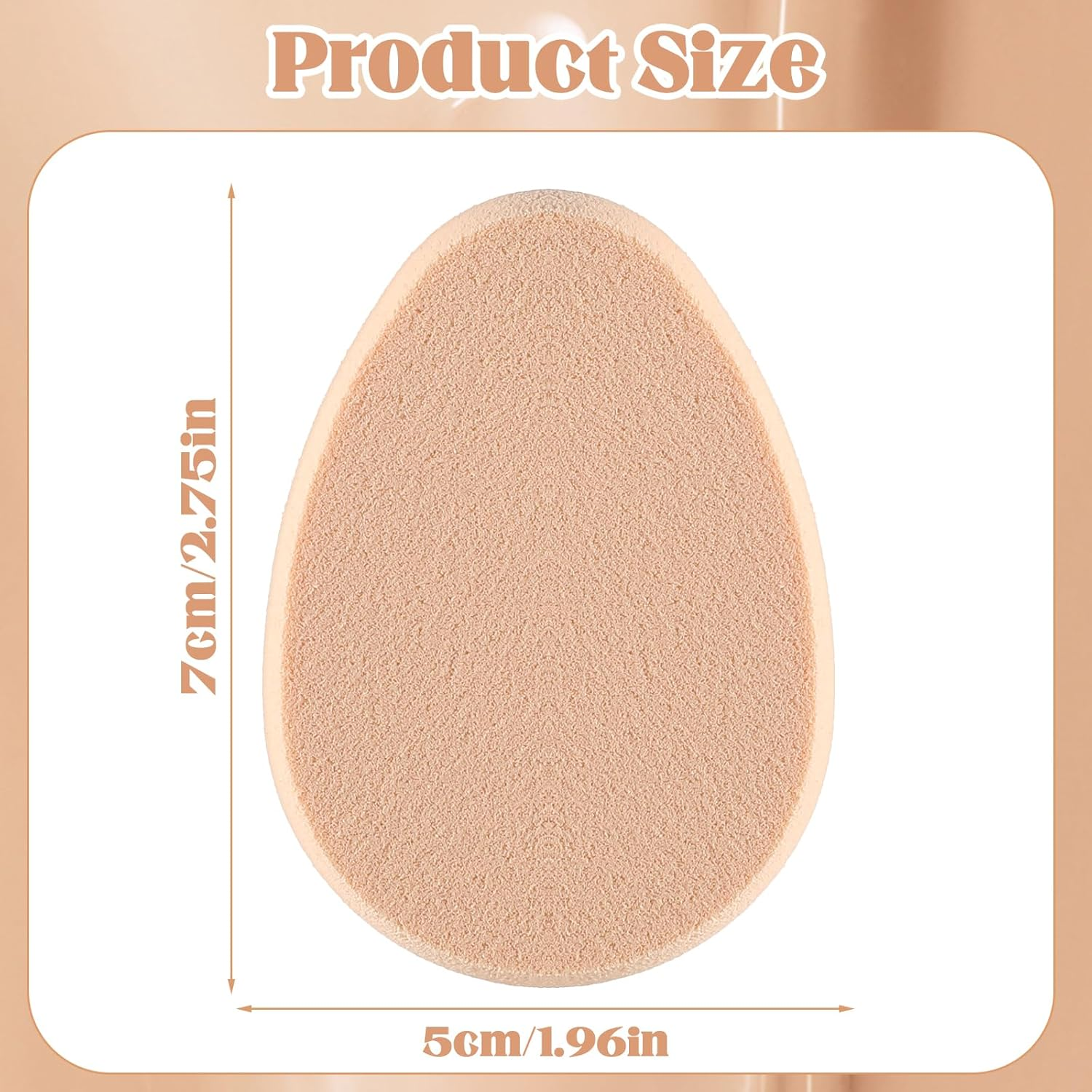 6 X Flat Sponge for Makeup, Soft, Durable and Suitable for Beginners image number 4