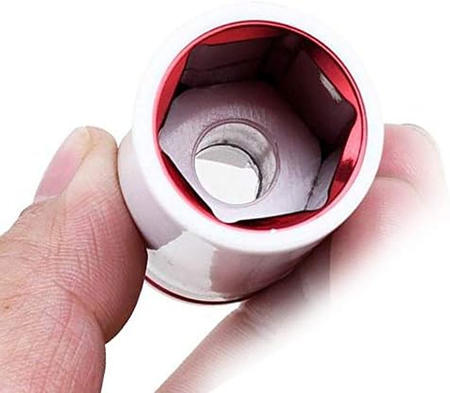 3Pc Alloy Wheel Deep Impact Nut Socket Set 17, 19, 21Mm 1/2'' with Nylon Sleeve image number 4