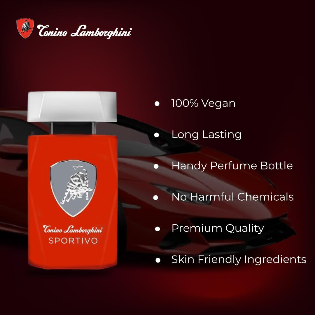 Lamborghini Sportivo 125Ml Eau De Toilette, 0.5 Kg image number 4