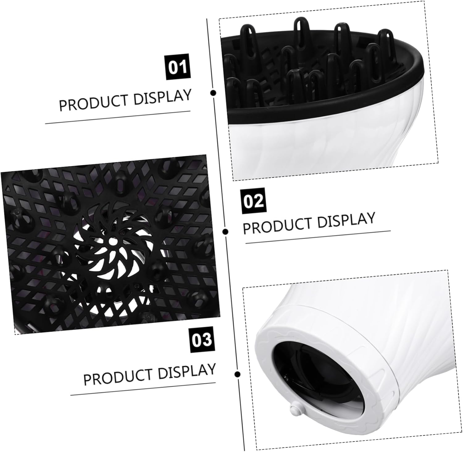 CALLARON Hair Diffuser Attachment for Durable Blow Cover for Even Drying Compatible with Hair Dryers for Styling and Quick Drying image number 4