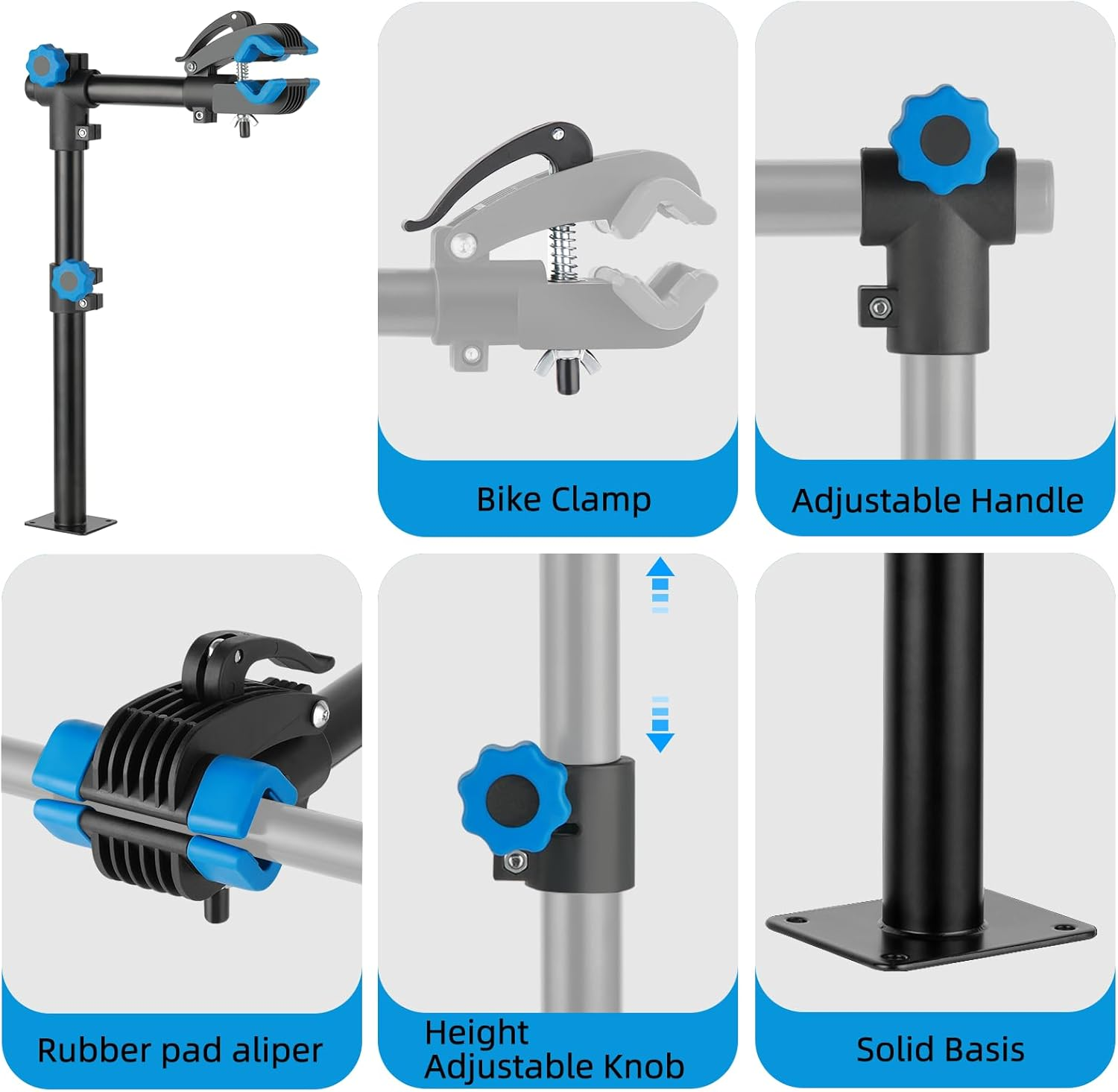 Urban Deco Bike Repair Stand Bench Mount Bike Stand Wall Mounted Bike Work Stand Bicycles Maintenance Rack Bike Clamp for Road Bike,Road Mountain Bike(27 Inch) image number 4