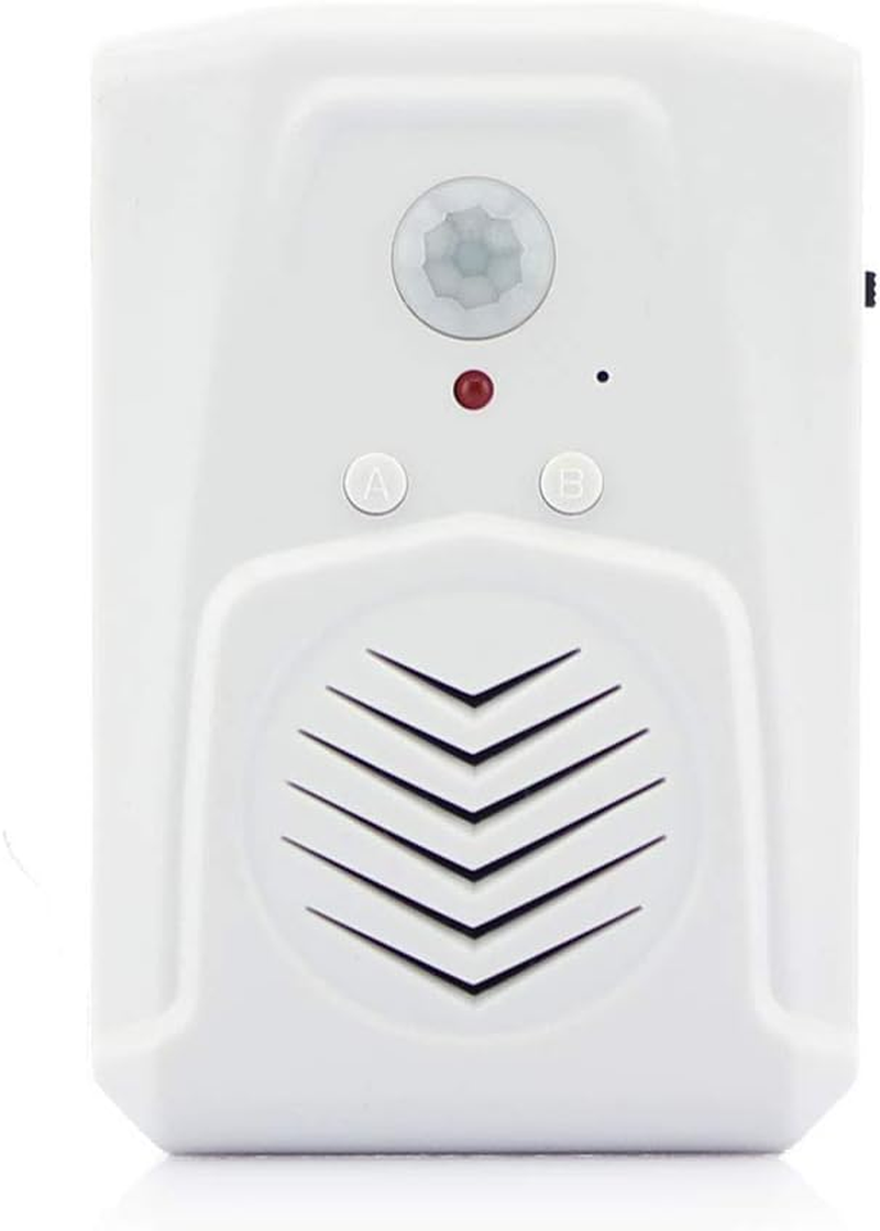 Infrared Motion Sensor Activated Sound Speaker Built with Microphone Record One Voice for Shop Sale, Garage Door Alert, Greeting Visitor Door Chime, Security Reminder image number 1