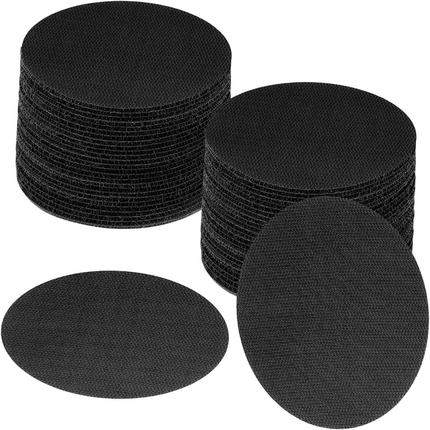 Ｂｅｓｇａ Carpet Dots Markers Spots Marker Sticker round 10Cm Floor Markers Floor Circles Spots for Gaming, Black, 48PC