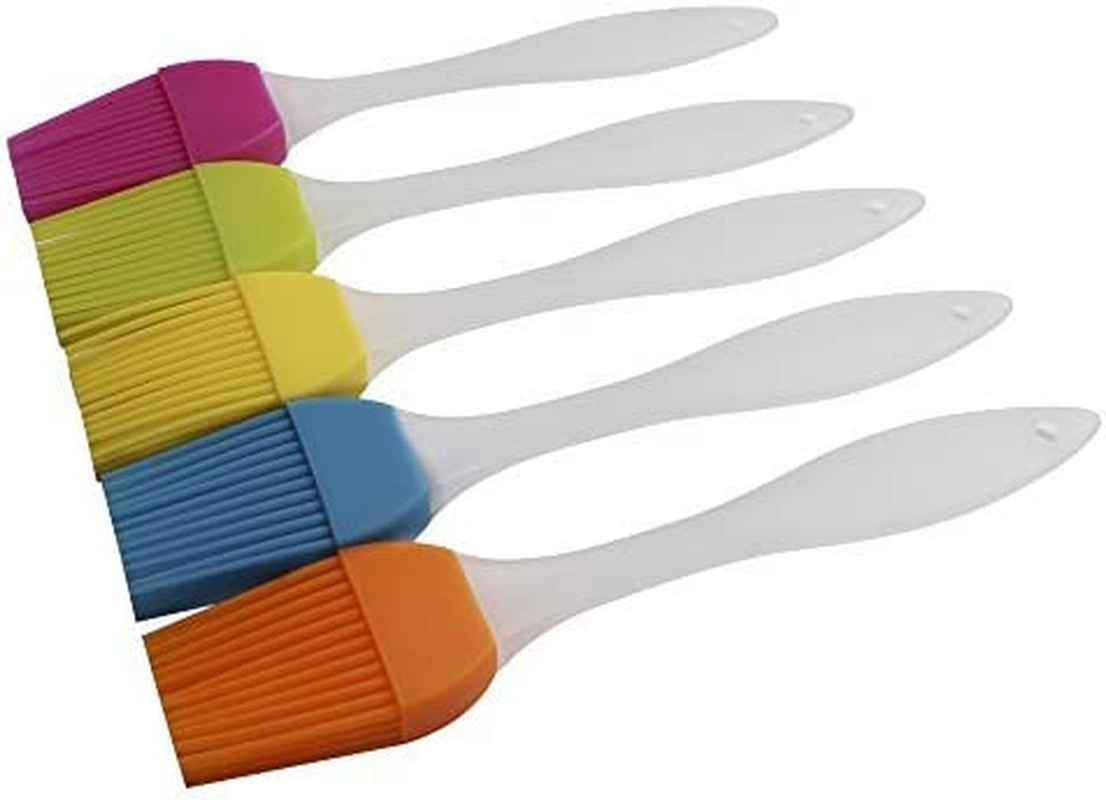 Silicone Baking Pastry and Basting Brushes, Heat Resistant, Durable Kitchen Utensils, Easy Clean and Flexible- Perfect for Perfect for BBQ Meat, Grilling, Marinating Meat, Steaks & Much