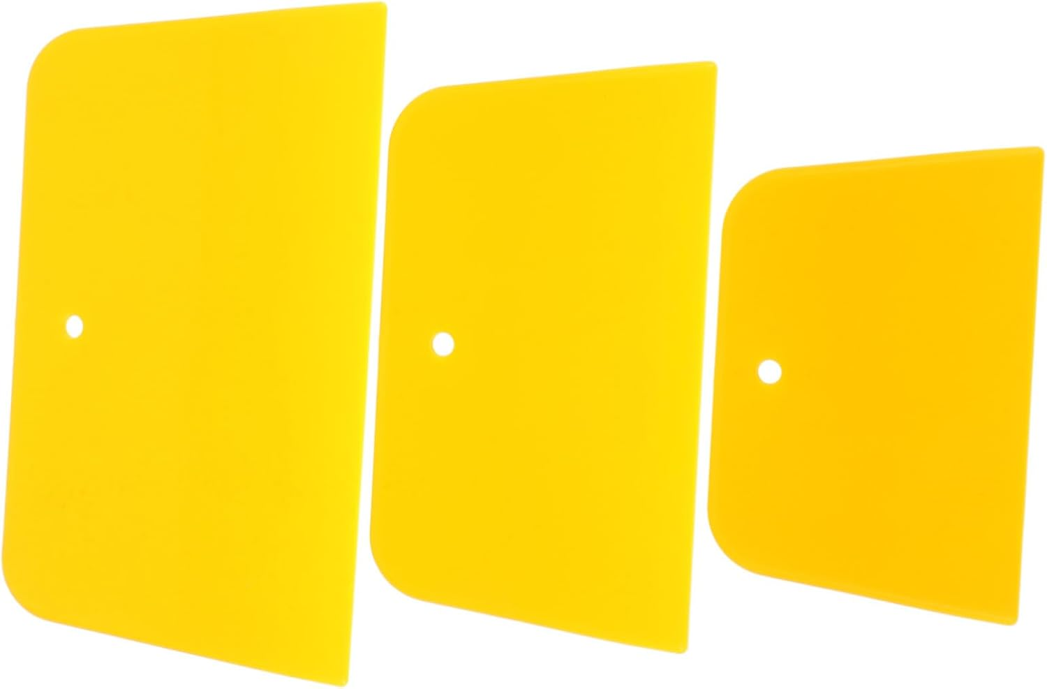 CVUTOVO 3Pcs Auto Body Filler Spreaders Soft Flexible Scraper for Applying Fillers Car Paint and Vinyl Wrap Application Automotive Use