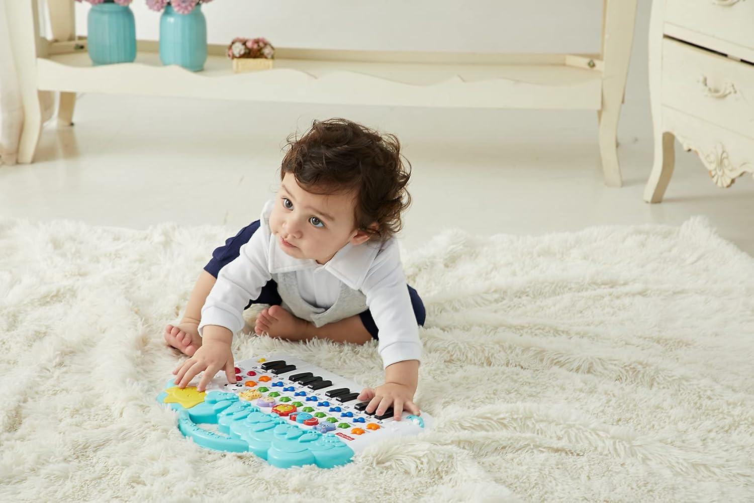 Fisher Price Animal Piano Kids Preschool Activity Musical Toy W/Lights 3Y+